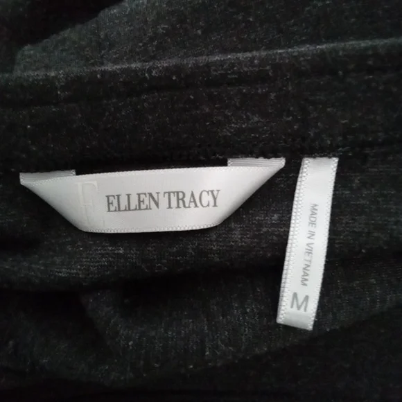 Ellen Tracy Dark Charcoal Grey Pencil Skirt - Women's Size Medium - Picture 5 of 7